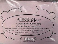 Madame Alexander Center Stage Cissy 2003 Limited Edition COA MIB NRFB