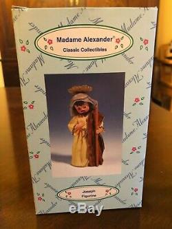 Madame Alexander Classic Collectibles, Nativity Set, Mary Joseph Jesus COA NIB