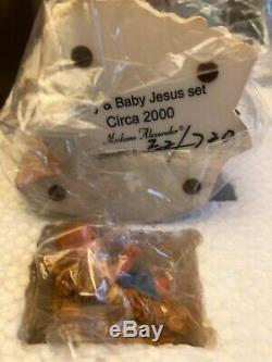 Madame Alexander Classic Collectibles, Nativity Set, Mary Joseph Jesus COA NIB