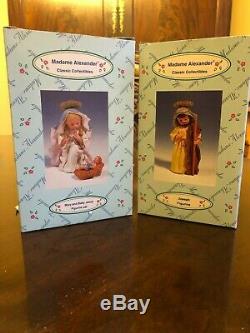 Madame Alexander Classic Collectibles, Nativity Set, Mary Joseph Jesus COA NIB