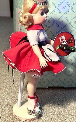 Madame Alexander Coca-Cola Carhop Vintage Porcelain Doll 12? By Danbury Mint 99