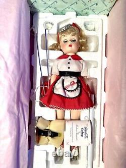 Madame Alexander Coca-Cola Carhop Vintage Porcelain Doll 12? By Danbury Mint 99