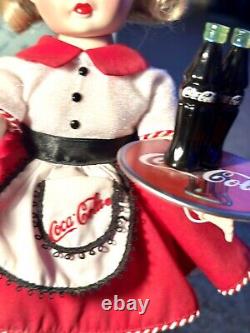 Madame Alexander Coca-Cola Carhop Vintage Porcelain Doll 12? By Danbury Mint 99