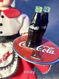 Madame Alexander Coca-Cola Carhop Vintage Porcelain Doll 12? By Danbury Mint 99