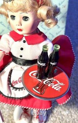 Madame Alexander Coca-Cola Carhop Vintage Porcelain Doll 12? By Danbury Mint 99