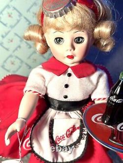 Madame Alexander Coca-Cola Carhop Vintage Porcelain Doll 12? By Danbury Mint 99