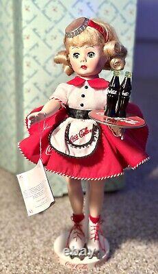 Madame Alexander Coca-Cola Carhop Vintage Porcelain Doll 12? By Danbury Mint 99