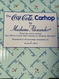 Madame Alexander Coca-Cola Carhop Vintage Porcelain Doll 12? By Danbury Mint 99