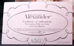 Madame Alexander Coronation Princess Anne & Prince Charles NIB withCOA #413/1000