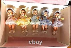 Madame Alexander Dionne Quintuplets 75 Anniversary 5 Dolls with Carousel