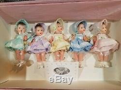 Madame Alexander Dionne Quintuplets 75th Anniversary Dolls & Carousel BRAND NEW