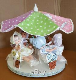 Madame Alexander Dionne Quintuplets 75th Anniversary Dolls & Carousel BRAND NEW