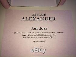 Madame Alexander Doll Just Jazz 72015 NIB 8 LE 2016 Minneapolis MADCC Doll Rare