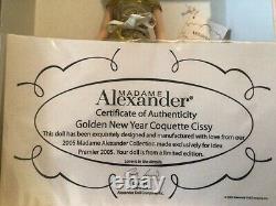 Madame Alexander GOLDEN NEW YEAR COQUETTE CISSY #40950 10 Doll withCOA