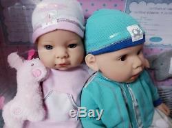 Madame Alexander Girl & Boy Newborn Nursery 16 Twins Middleton Doll 8 Pcs Set