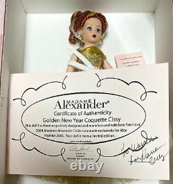 Madame Alexander Golden New Year 10 Coquette Cissy IDEX Exclusive signed NRFB