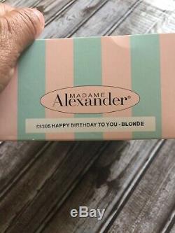 Madame Alexander Happy Birthday To You Doll Blonde #68305 Nib
