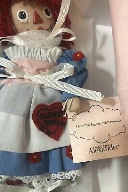 Madame Alexander I Love You Raggedy Ann Porcelain Nib COA 123/200 Limited Ed