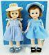 Madame Alexander-Kins 8 Dolls Set of 2 Wendy at Home 1959 and 1971 Gingham NEW