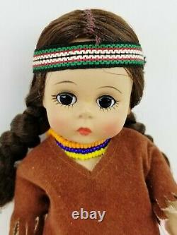 Madame Alexander Kins 8 Pocahontas with Papoose Bent Knee Doll 1970 NWT