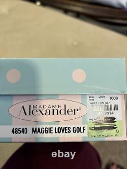 Madame Alexander Maggie Loves Golf Doll 8 Tall No. 44518. NIB