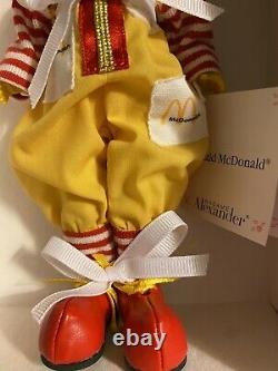Madame Alexander Ronald McDonald Doll NIB With Tags And Certificate
