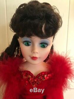 Madame Alexander Scarlett in Red Velvet Doll Gone With the Wind Nib No COA