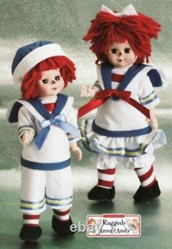 Madame Alexander Ships Ahoy Raggedy Ann and Andy Doll Set No. 49970 NEW