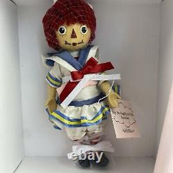 Madame Alexander Ships Ahoy Raggedy Ann's 95th Anniversary Wood Doll LE NIB NEW