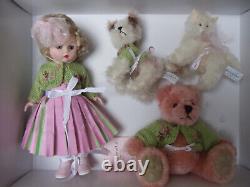 Madame Alexander THE FOUR OF US Doll #37215 with Animal Friends Bear Cat Dog MIB