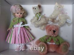 Madame Alexander THE FOUR OF US Doll #37215 with Animal Friends Bear Cat Dog MIB