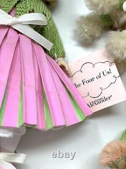 Madame Alexander The Four of Us Doll Set New & Retired #35721 Mohair Pets