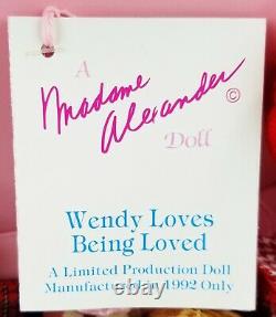 Madame Alexander Wendy Loves Being Loved 8 Doll & Accessory Gift Set 1992 Red