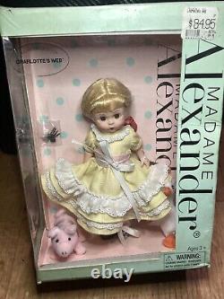 Madame Alexander Wendy Loves Charlottes Web Doll & 3 Animal Friend NIB Authentic