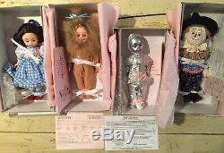 Madame Alexander Wizard of Oz 8 Dolls Set of 4 New in Box w Certificates