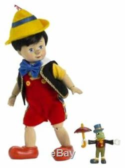 Madame Alexander Wooden Pinocchio & Jiminy Cricket Doll Ltd 258/500 #48705 Nib