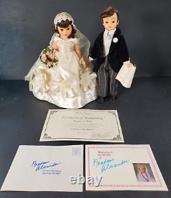 NEW 1996 Jackie & John Madame Alexander 9 Dolls #120117 Tag/COA/Box