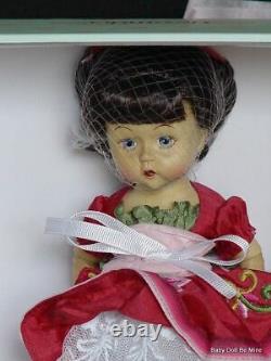 NIB Madame Alexander Floral Whimsy Wendykin WOOD Jointed 8 Inch Brunette Doll