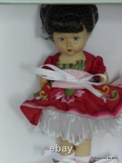NIB Madame Alexander Floral Whimsy Wendykin WOOD Jointed 8 Inch Brunette Doll