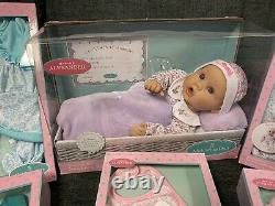 NIB Madame Alexander Middleton Doll Bundle WithDoll, Layettes, Bib, Sleeper & More