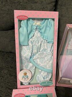 NIB Madame Alexander Middleton Doll Bundle WithDoll, Layettes, Bib, Sleeper & More