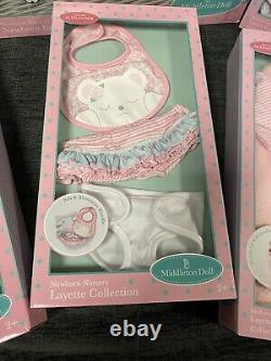 NIB Madame Alexander Middleton Doll Bundle WithDoll, Layettes, Bib, Sleeper & More