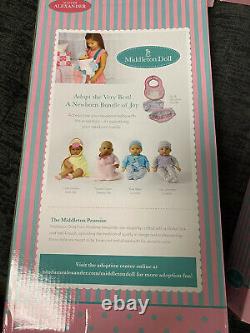 NIB Madame Alexander Middleton Doll Bundle WithDoll, Layettes, Bib, Sleeper & More