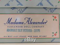New! Madame Alexander 8 Doll Adorable Silk Victorian Doll #25045 2000 NRFB