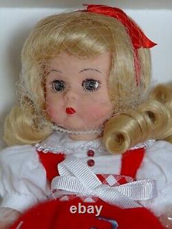 New Madame Alexander First Day of School 8 Inch Blonde Girl Doll in Red