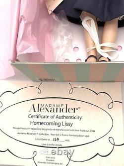 New Madame Alexander Homecoming Lissy 12 LE400 Never Removed from Box 134/400