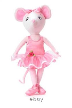 New Original Madame Alexander Angelina Ballerina Pink Plush Mouse Doll