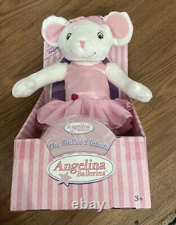 Original Madame Alexander Angelina Ballerina Pink Plush Mouse Doll-2005-NIB