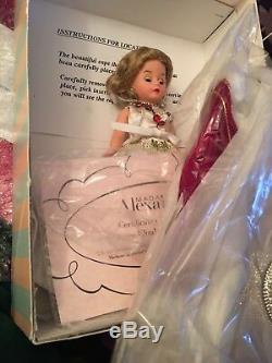 Queen Elizabeth Processional 10'' Madame Alexander 2002 doll, crown & cape