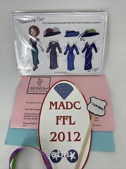 SUPER RARE 2012 Madame Alexander 51604 Marching On Suffragette 10 Doll READ